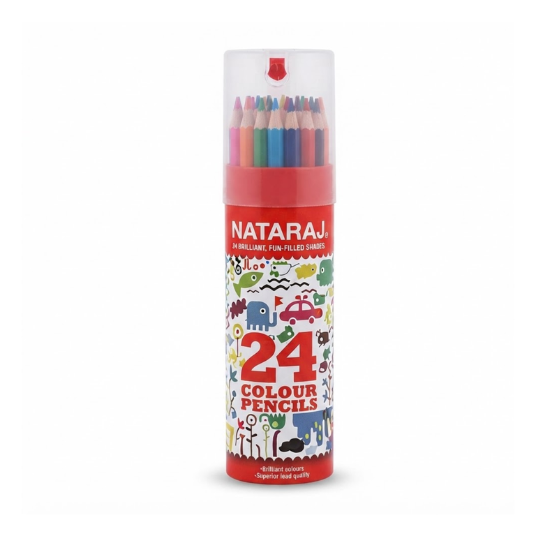 NATARAJ COLOUR PENCILS BRILLIANT AND FUN TIN